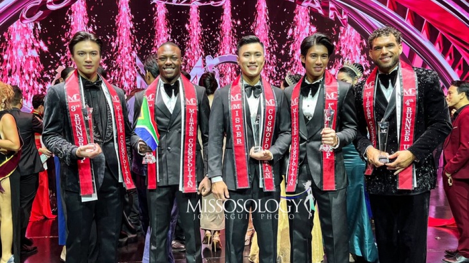 Dinh Sy Tu wins third runner-up at Mister Cosmopolitan 2025